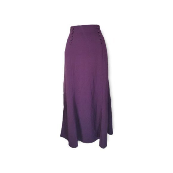 NYCC New York Clothing Co. Women's Purple Below Knee Length Midi Skirt Size M - Picture 1 of 4